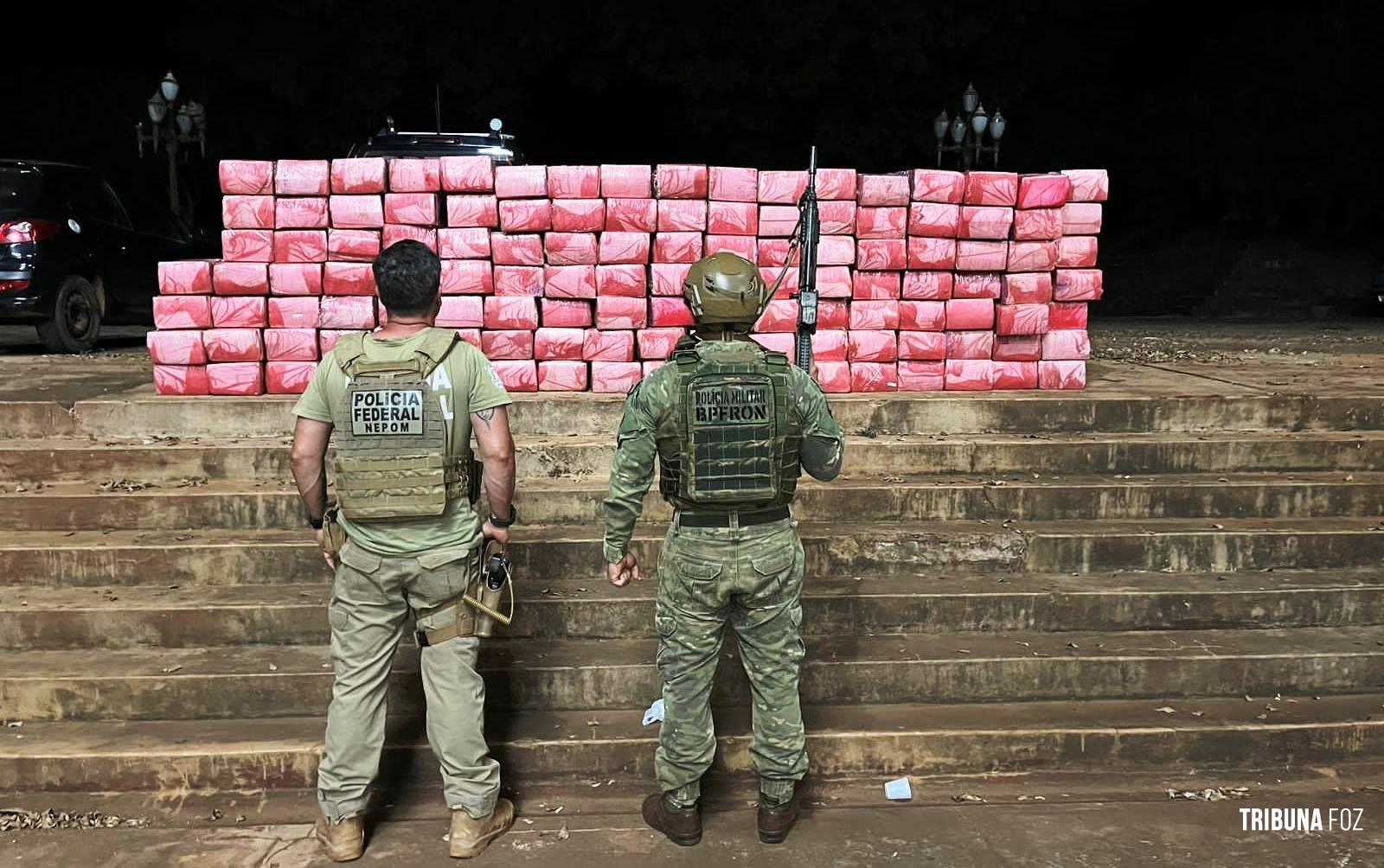 Forcas de segurança apreendem 3,3 toneladas de maconha em Santa Helena