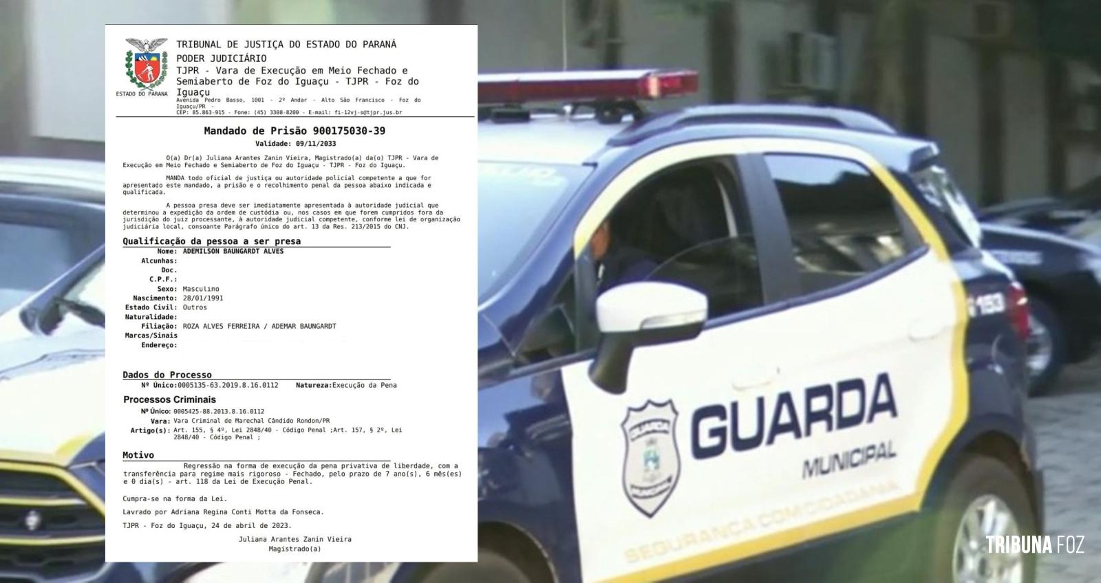 Guarda Municipal cumpre mandado de prisão na Av. República Argentina