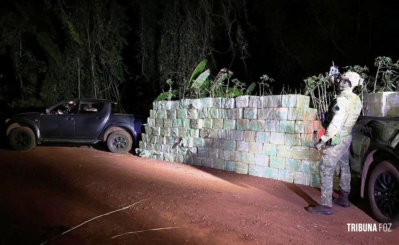 PF e BPFRON apreendem mais de quatro toneladas de maconha em Marechal Cândido Rondon