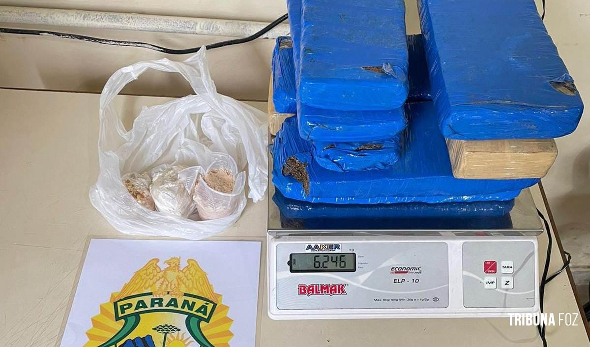 Policia Militar prende homem com 6,5 Kg de cocaína no Bairro Três Lagoas