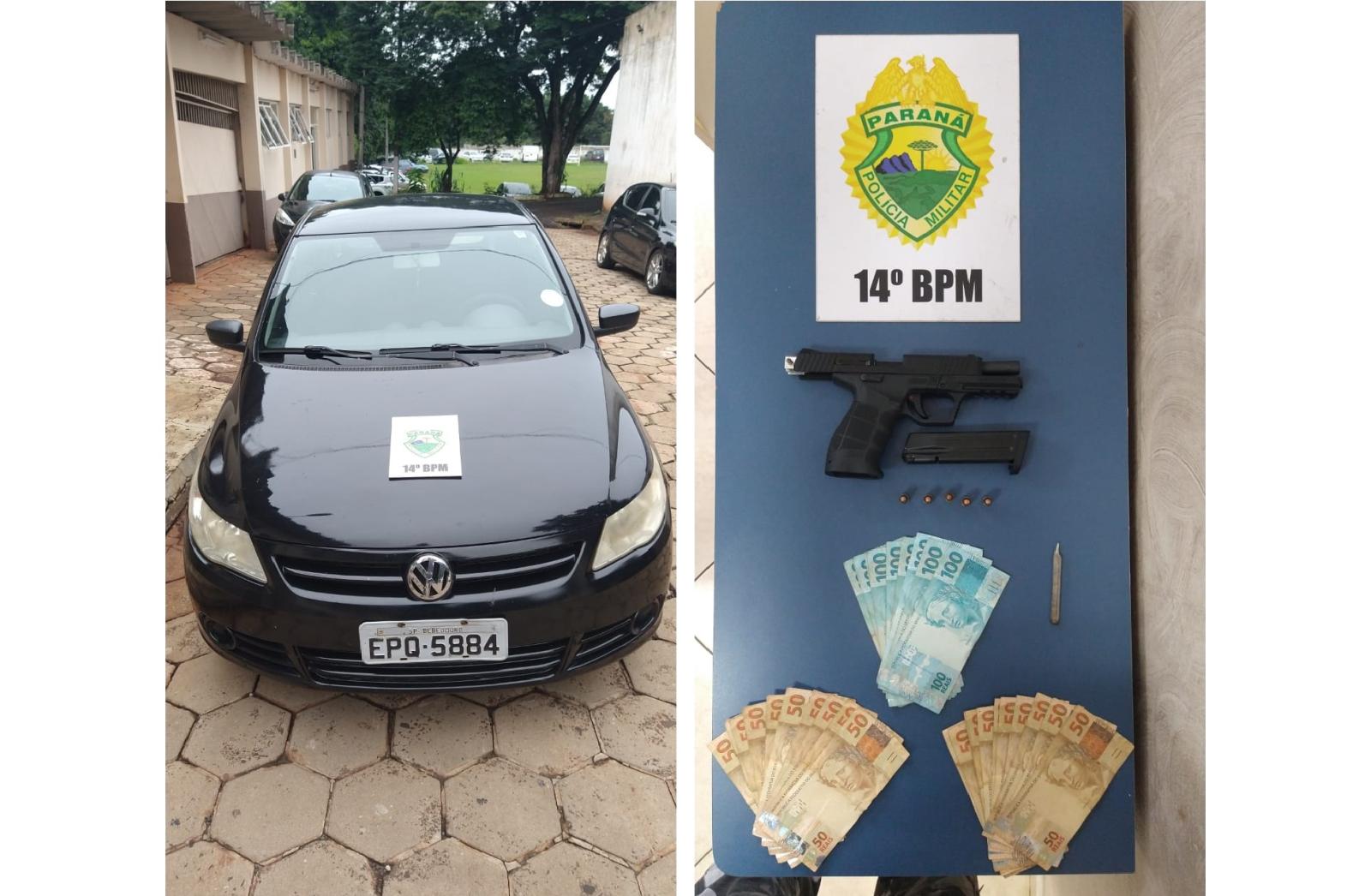 Polícia Militar prende três homens com arma de fogo no Jardim Duarte