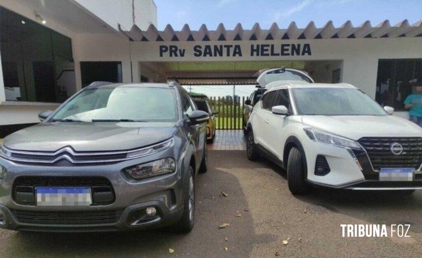 Polícia Rodoviária de Santa Helena apreende dois veículos com contrabando em Missal