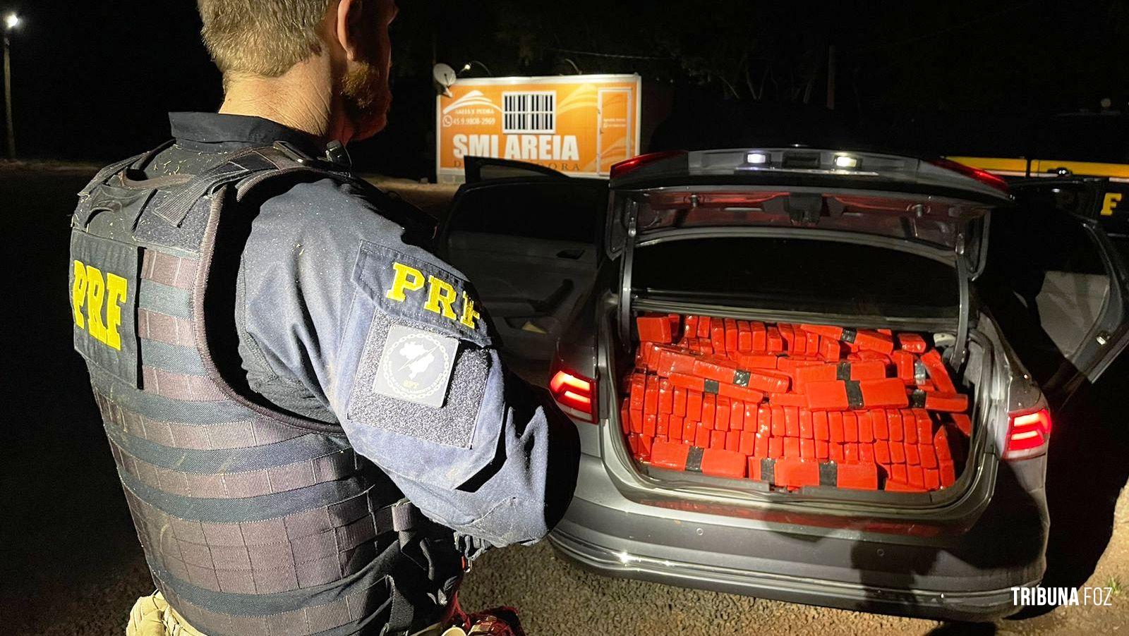 PRF prende condutor com 601 Kg de maconha na BR-277 após perseguição policial