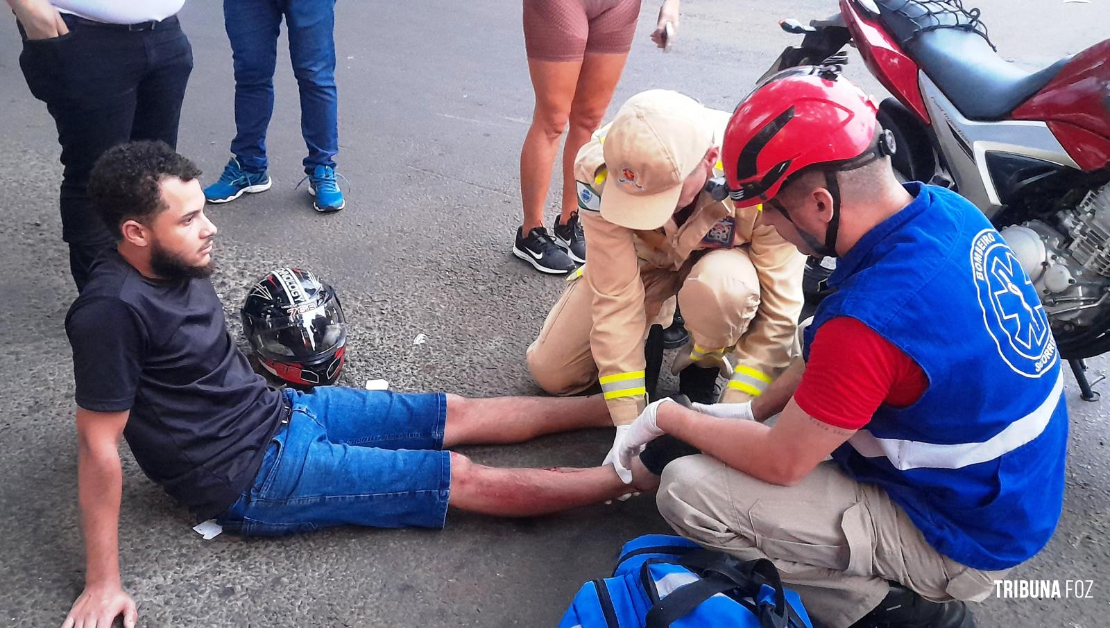 Siate socorre duas vítimas após colisão no Bairro Jardim São Paulo