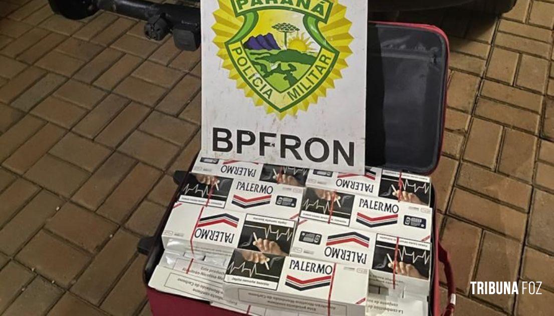 BPFRON apreende cigarro contrabandeado em Pérola D’Oeste