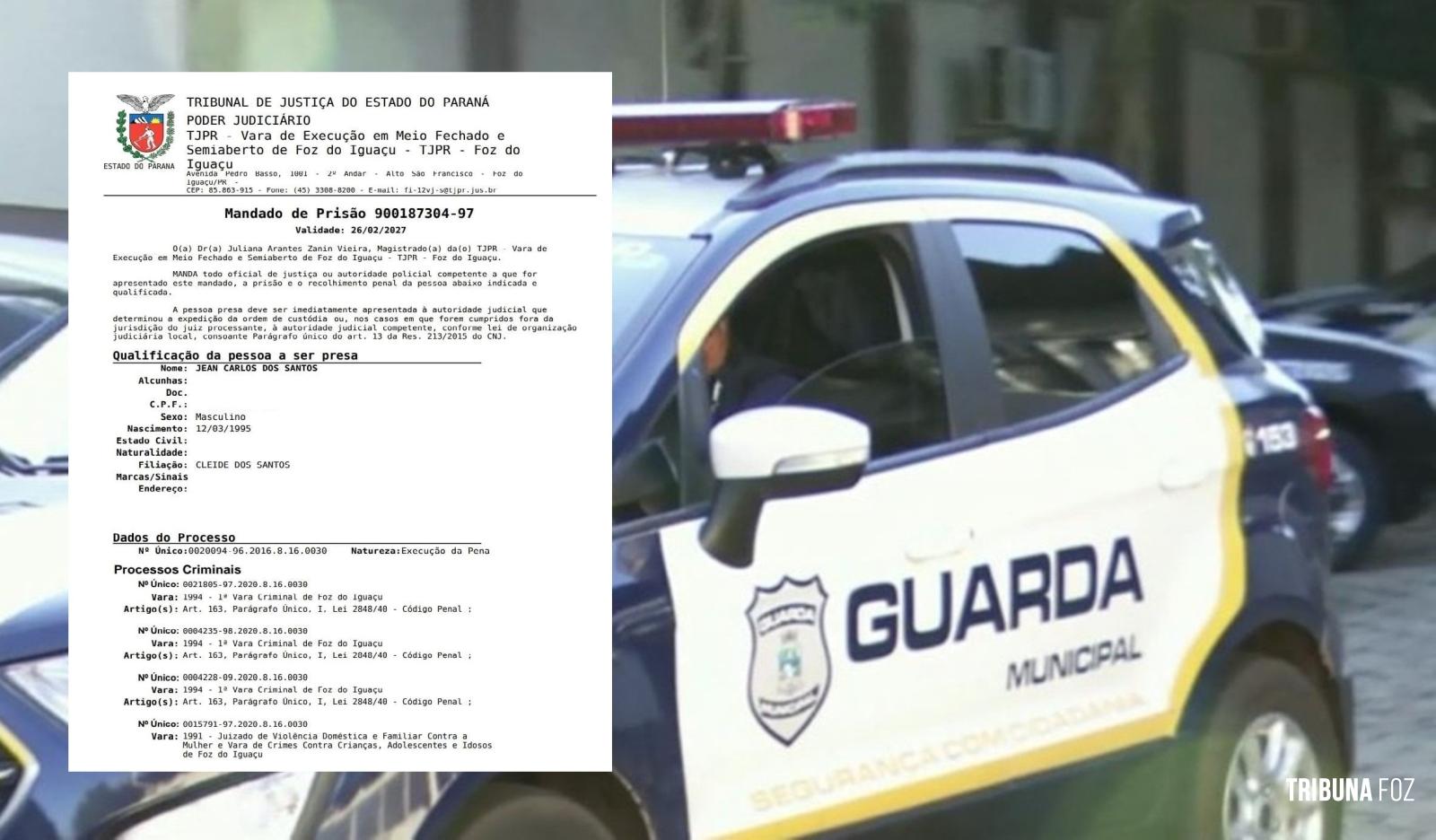 Guarda Municipal cumpre mandado de prisão no Conjunto Residencial Angatuba