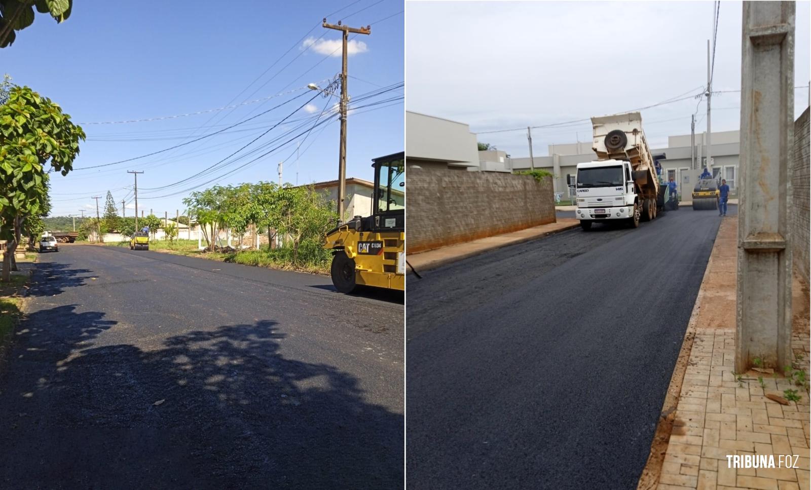 Obras de pavimentação melhoram condições de mobilidade no Jardim Cataratas