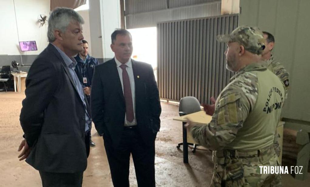 Policia Federal recebe a visita do Diretor de Coordenação da Itaipu Binacional Carlos Carboni