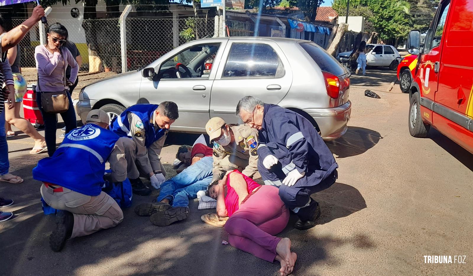 Siate atende duas vítimas após colisão no Bairro Porto Meira