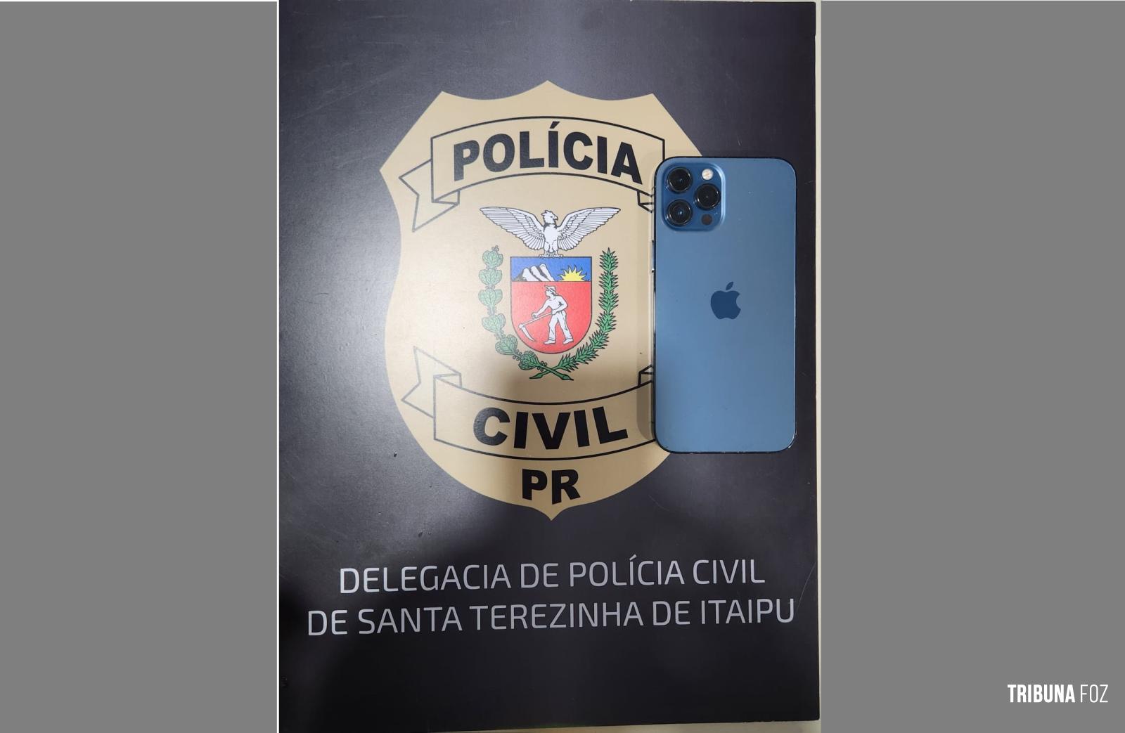 Após investigação da PC de Santa Terezinha de Itaipu, policiais de São Paulo recuperam celular furtado na FESPOP