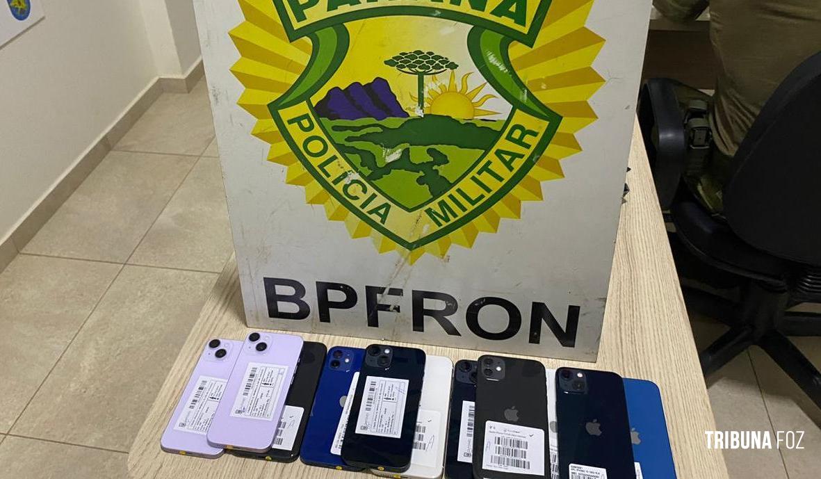 BPFRON apreende eletrônicos em Capitão Leônidas Marques