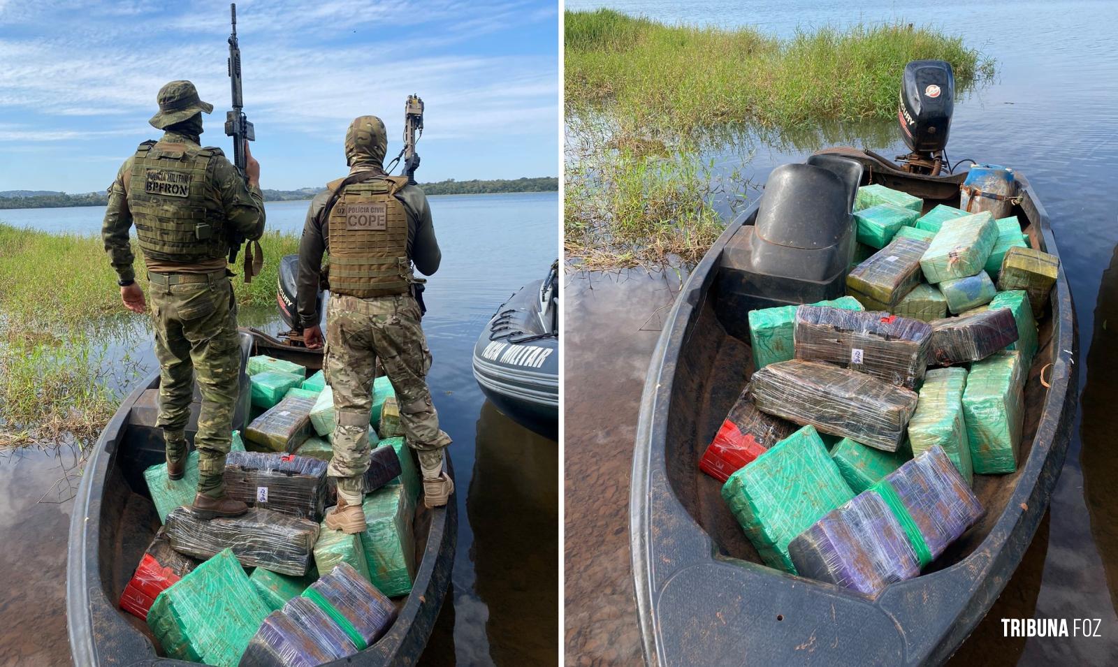 BPFRON, Polícia Civil e Polícia Federal apreendem 999,1 Kg de maconha em Santa Helena