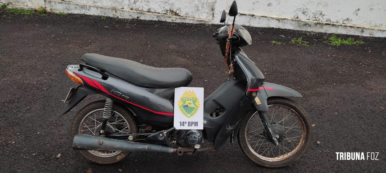 Polícia Militar recupera motocicleta furtada no centro de Foz