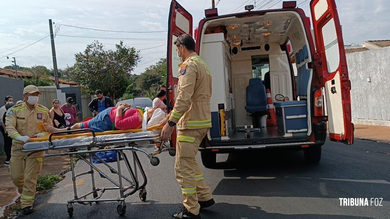 Siate socorre idosa atropelada no Jardim Cataratas