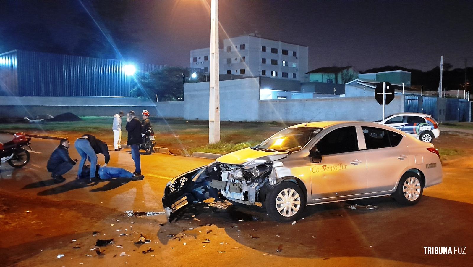 Siate socorre motociclista após colisão na Vila Yolanda