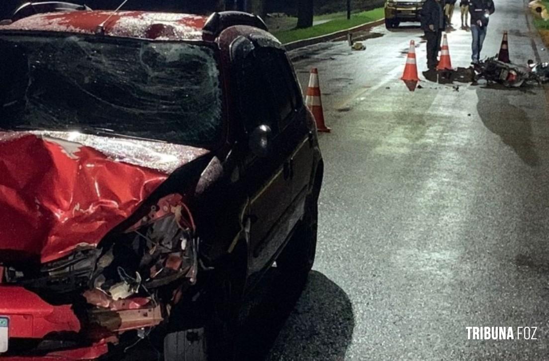 Carro invade contramão e motociclista morre após colisão em Itaipulândia