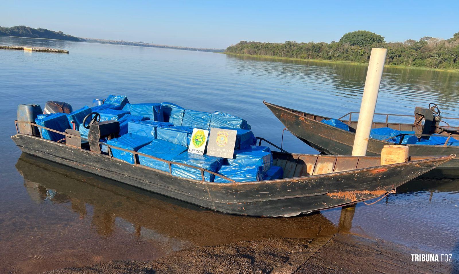 Duas embarcações são apreendidas em ação integrada no Lago de Itaipu