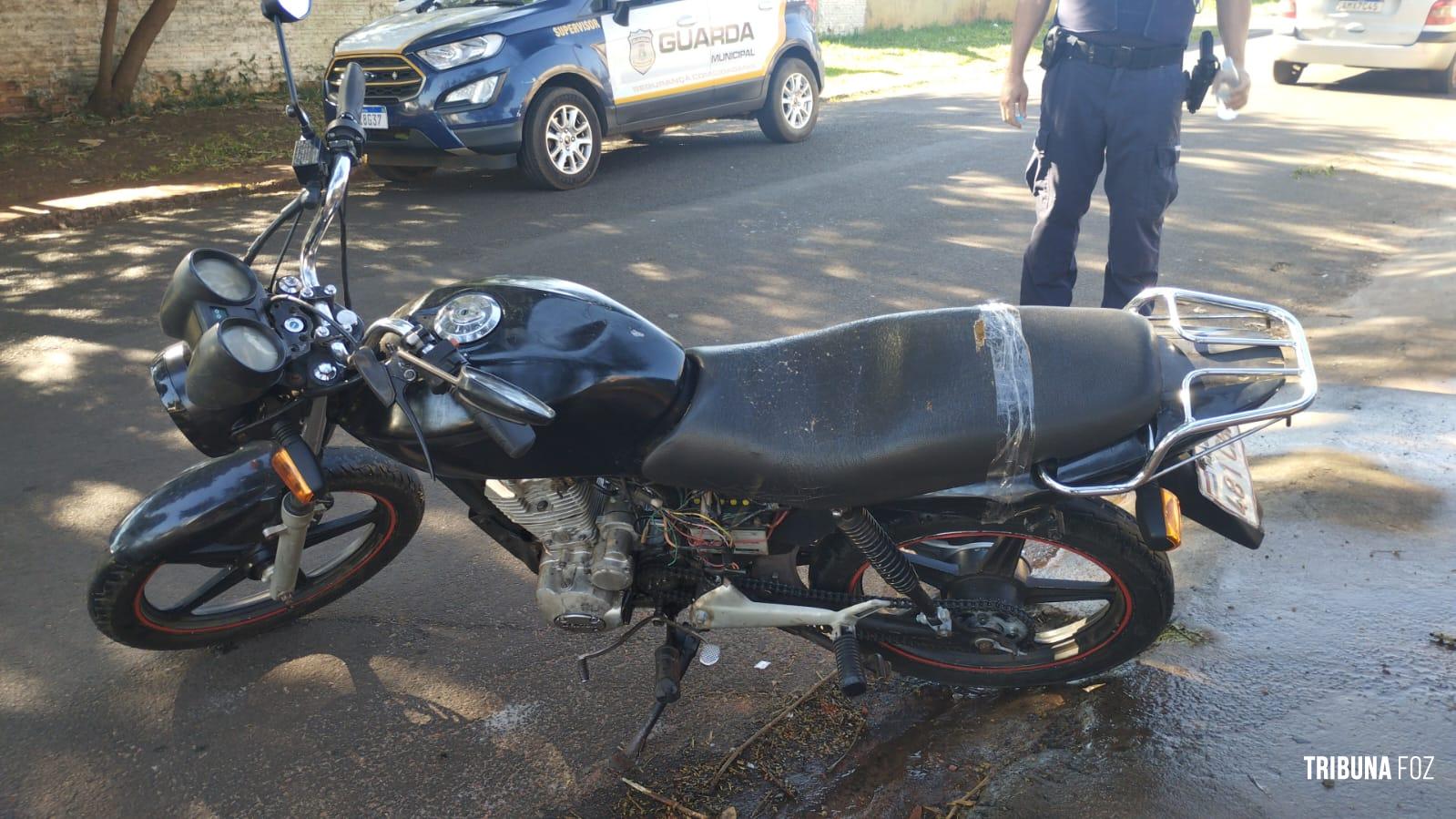 Guarda Municipal recupera moto no Bairro Morumbi com queixa de roubo no Paraguai