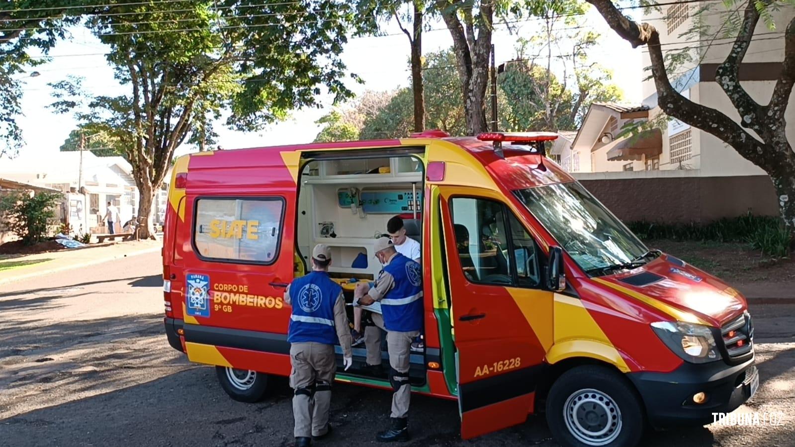 Siate socorre motociclista após colisão na Vila Maracanã