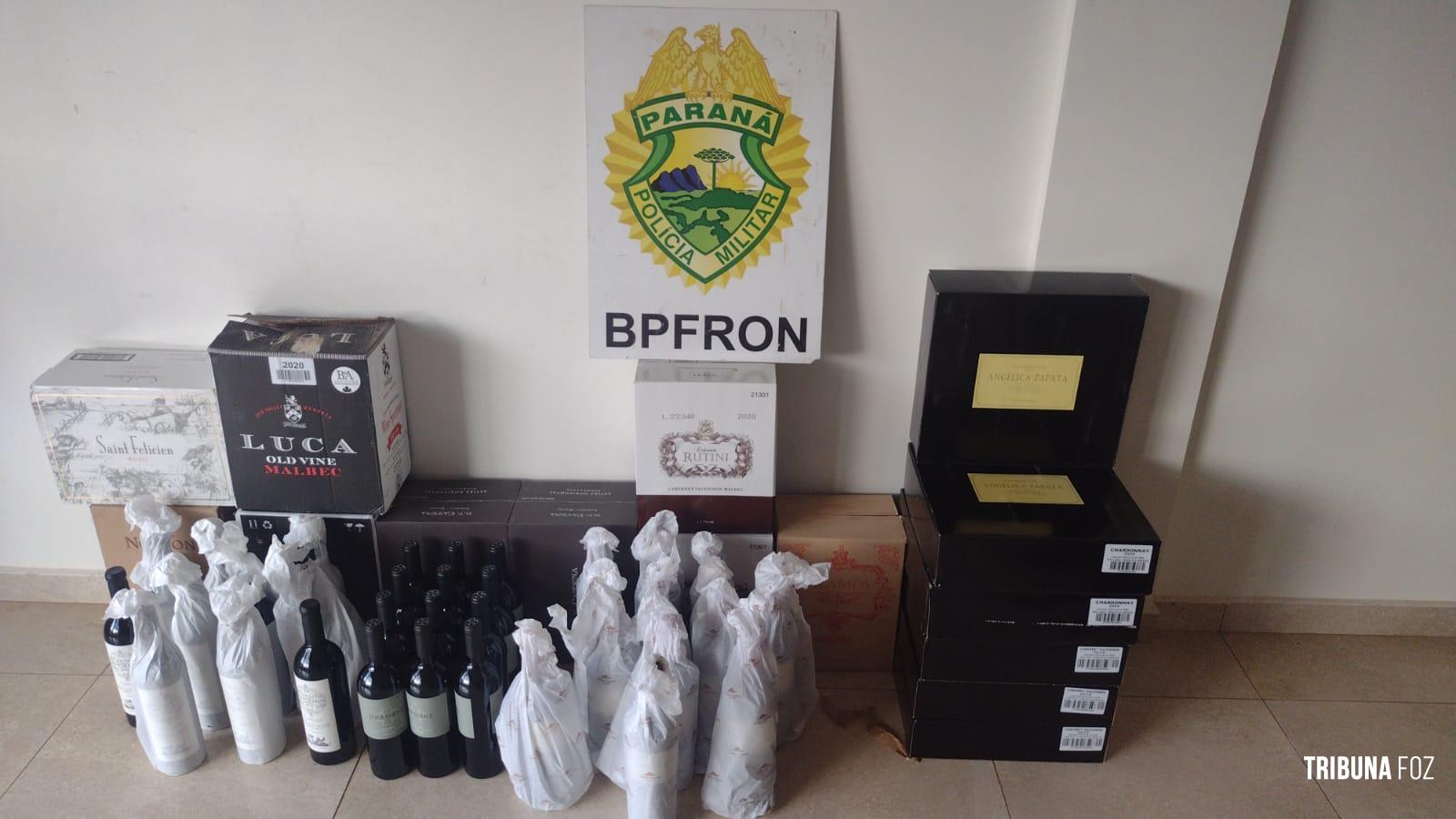 BPFRON apreende bebidas estrangeiras em Santo Antônio do Sudoeste