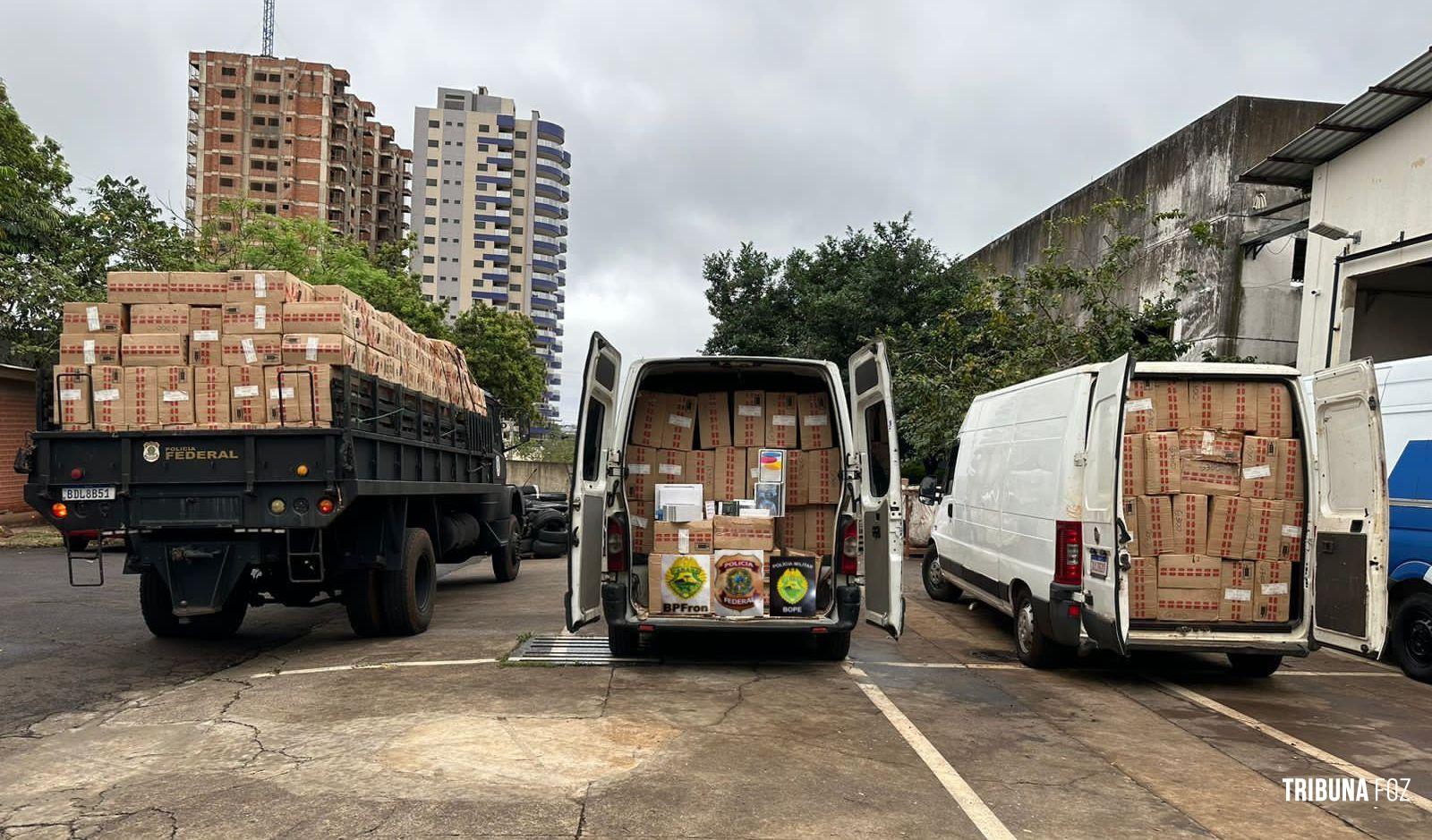 Operação conjunta apreende cigarros contrabandeados na cidade de Matelândia