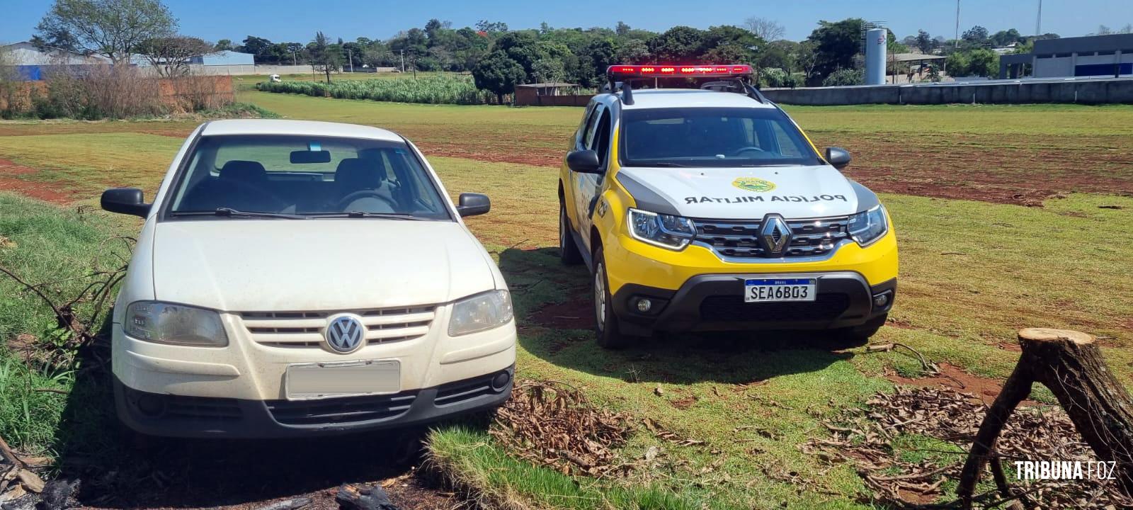 PM recupera veículo furtado no Bairro Três Bandeiras