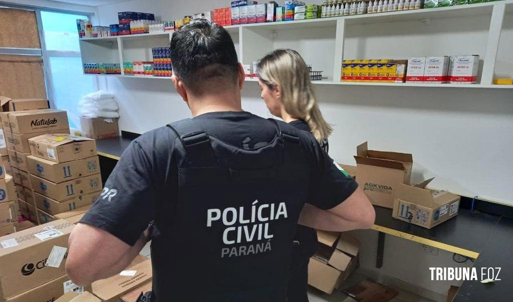 Policia Civil deflagra operação contra fraude em licitação de medicamentos em Foz do Iguaçu e outras cinco cidades do Paraná