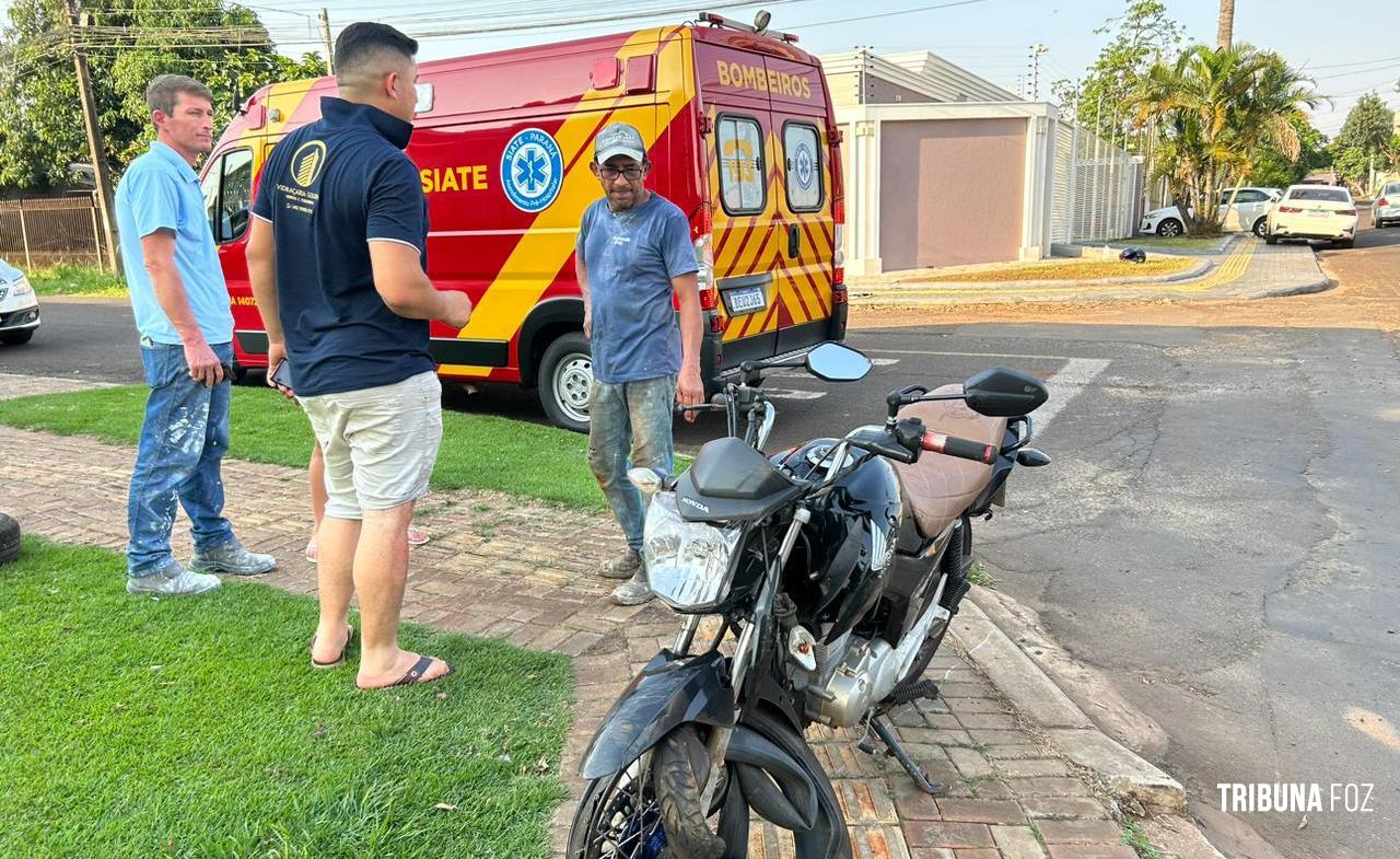 Siate socorre duas vítimas após colisão no Bairro Portal da Foz