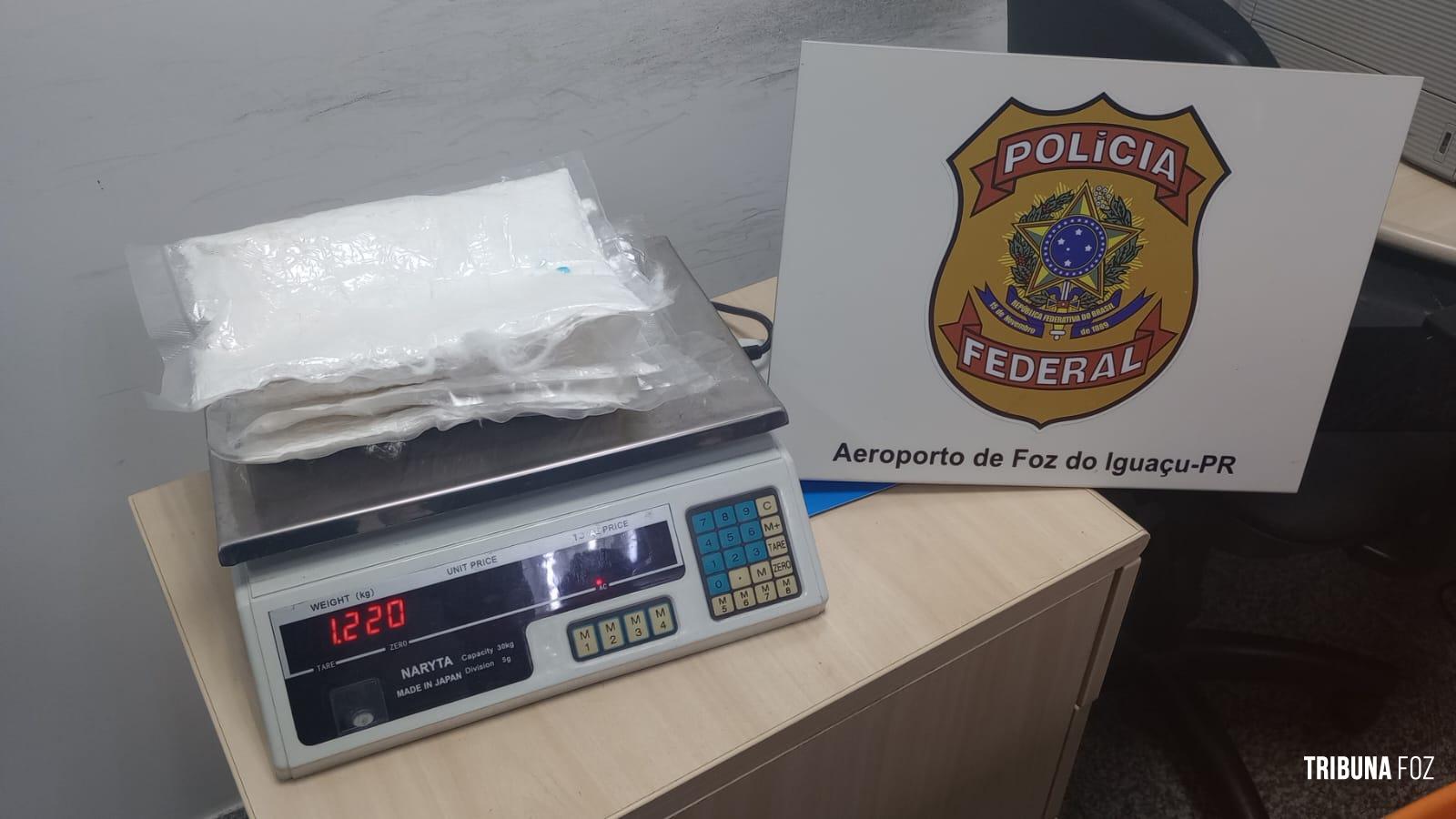 Policia Federal prende passageiro com cocaína junto ao corpo no Aeroporto de Foz do Iguaçu