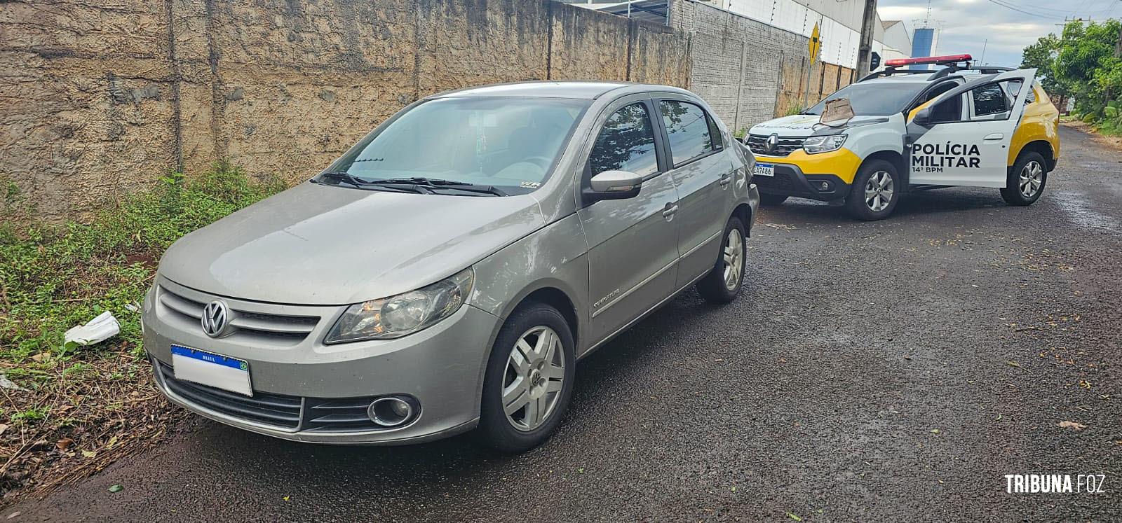 Policia Militar recupera veículo roubado no Bairro Três Lagoas