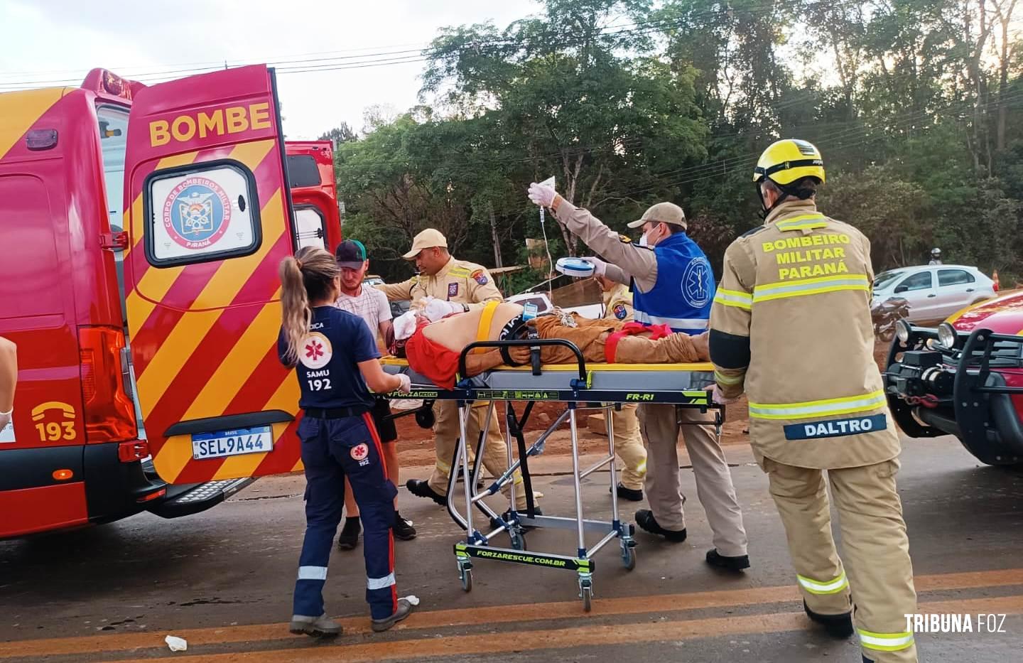 Um morto e outro gravemente ferido após colisão na Av. das Cataratas