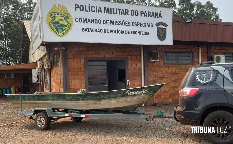 BPFRON recupera em Marechal Cândido Rondon carretinha de embarcação furtada