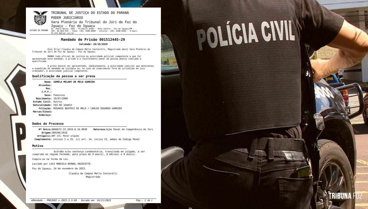 GDE da Polícia Civil prende mulher foragida da justiça condenada  pelo crime de Tentativa de Homicídio 