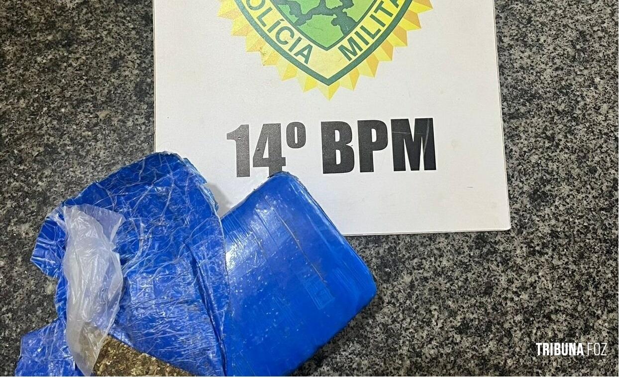 Homem é preso pela Polícia Militar portando 1/2 kg de maconha em Itaipulândia