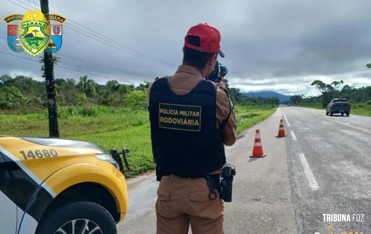 Mais de 5.700 veículos foram flagrados com excesso de velocidade durante a Operação Finados do BPRv