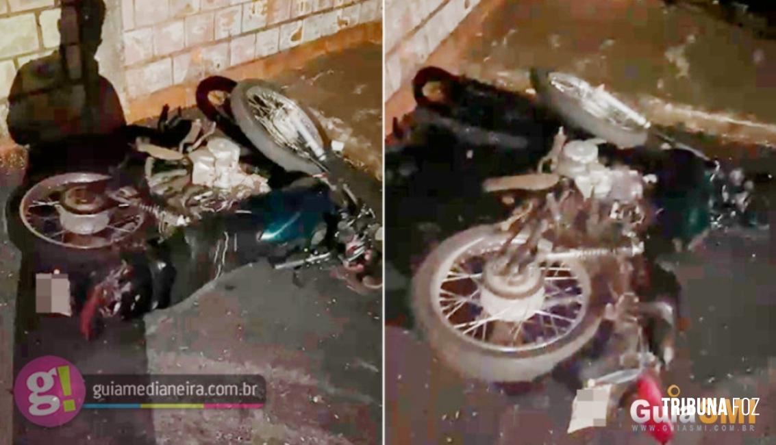 Motociclista fica gravemente ferido após acidente em Medianeira