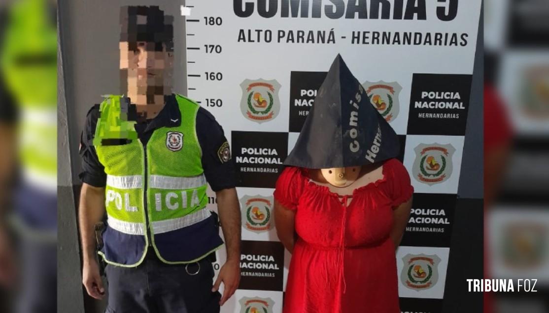 Mulher foragida da justiça é presa após se envolver em acidente de trânsito em Hernandárias