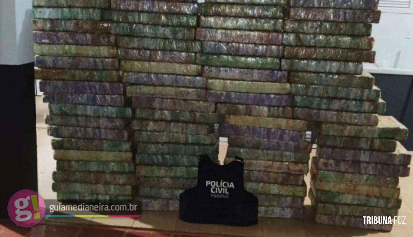 Polícia Civil aprende mais de uma tonelada de droga em Missal e recupera veículo