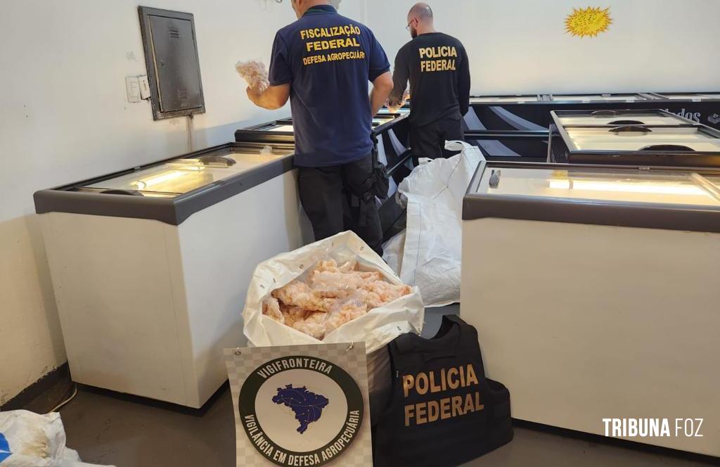 Policia Federal e MAPA apreendem 1,8 tonelada de carne contrabandeada da argentina