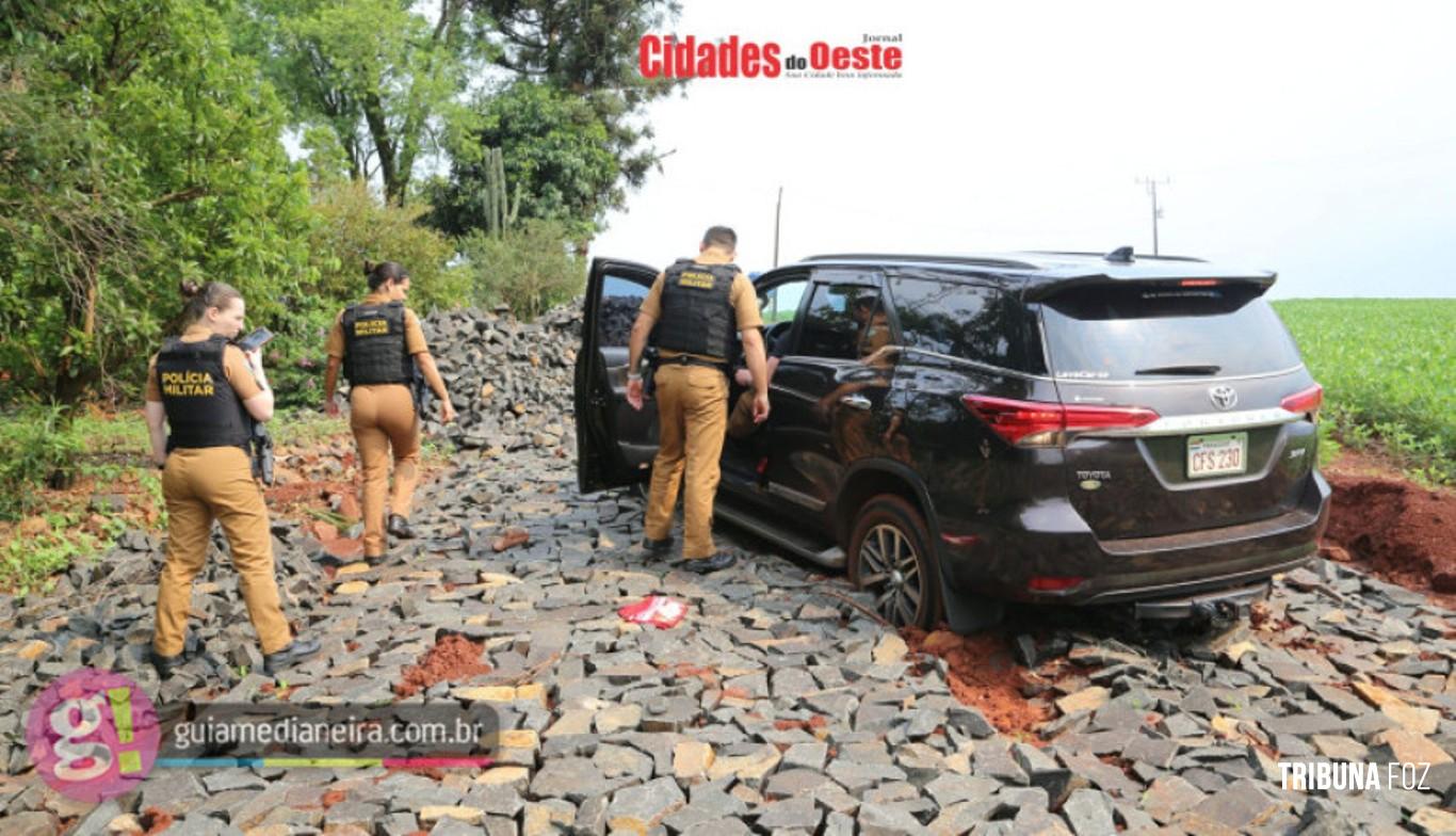 Polícia Militar de Missal recupera veiculo tomado de assalto na noite de ontem em Itaipulândia