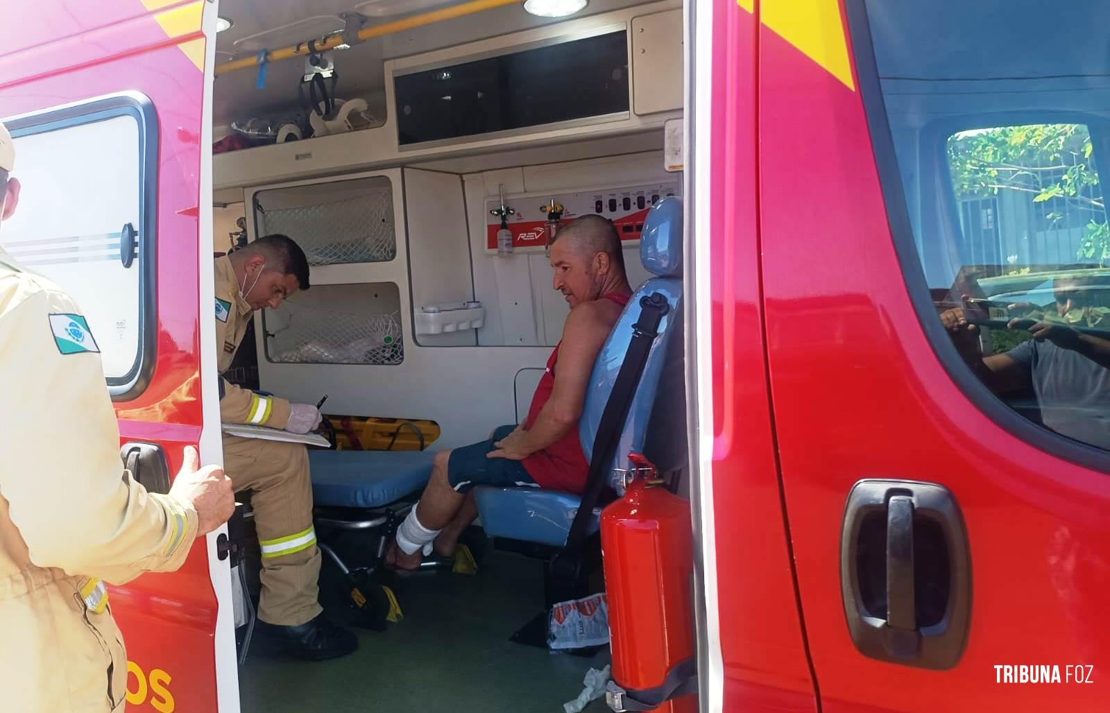 Siate socorre pedestre atropelado por moto no Jardim Copacabana