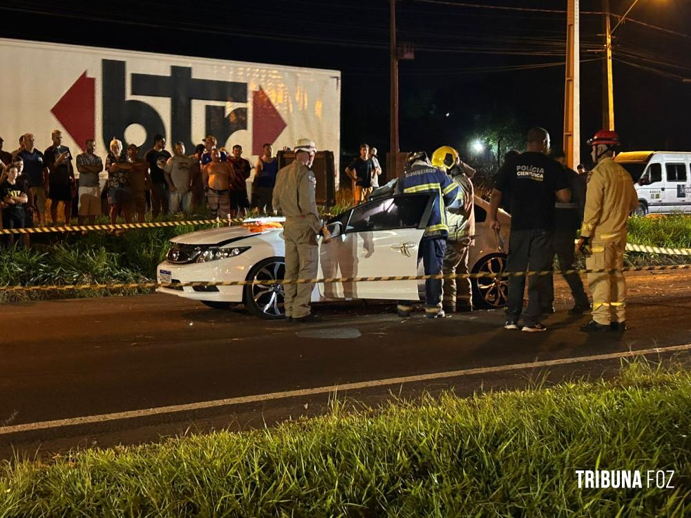 Um morto e outra ferida após colisão na BR-277 - Tribuna Foz