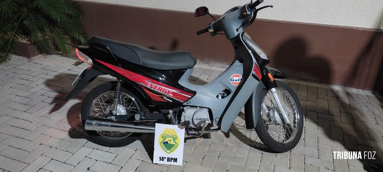 CHOQUE recupera motocicleta furtada em Santa Terezinha de Itaipu