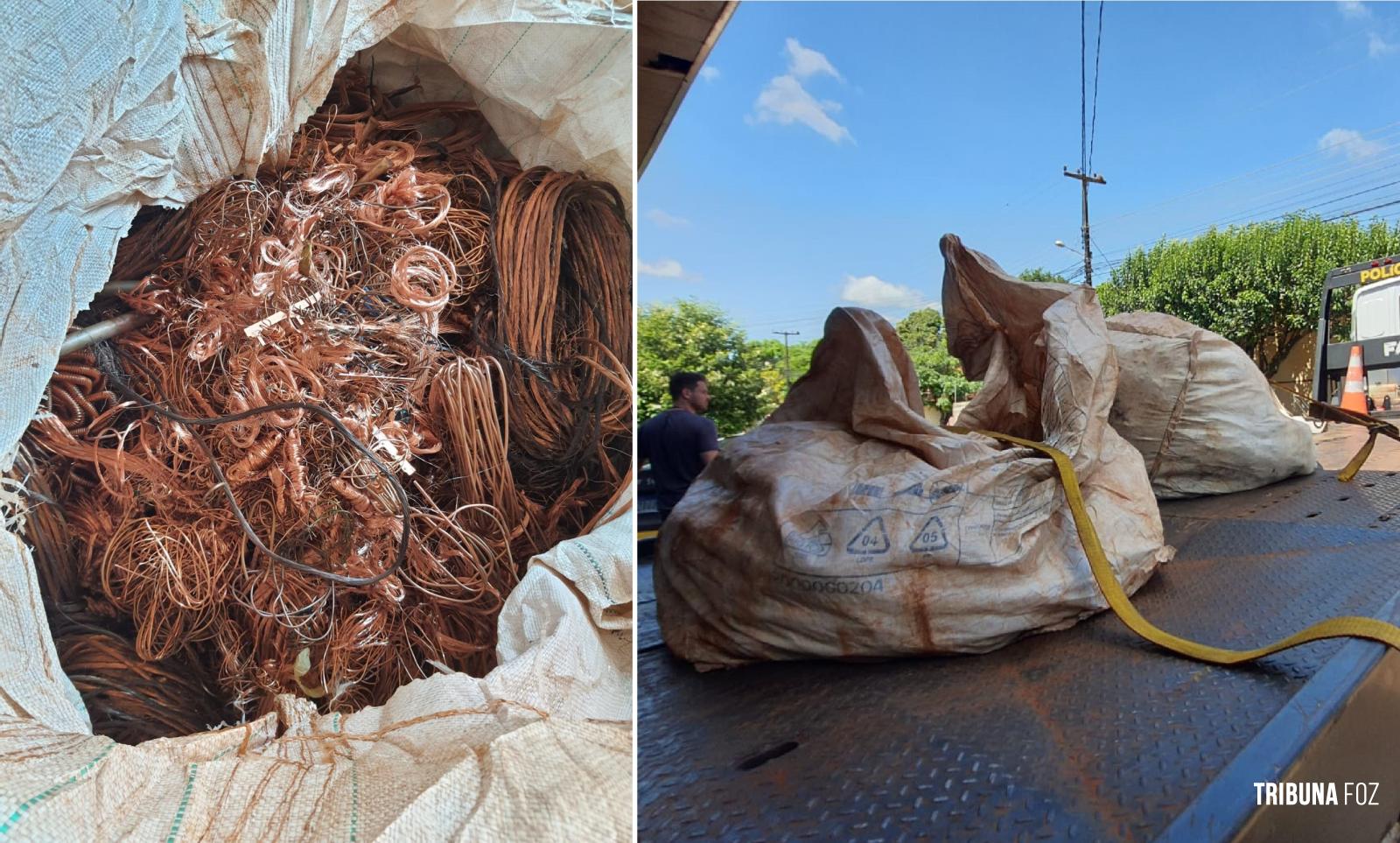 Operação Conectividade apreende 493 Kg de fios de cobre de origem duvidosa