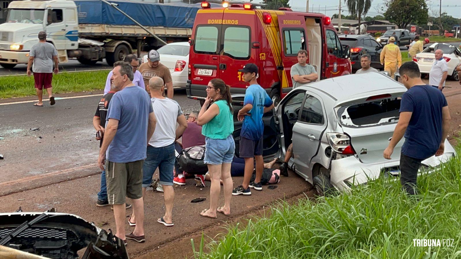 Um morto e outra ferida após colisão na BR-277