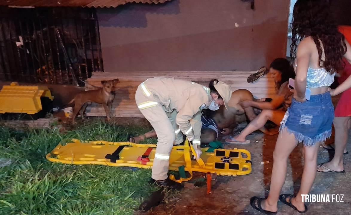 1ª ocorrência do Siate do ano foi agressão seguido de queda de plano elevado no Jardim Eliza