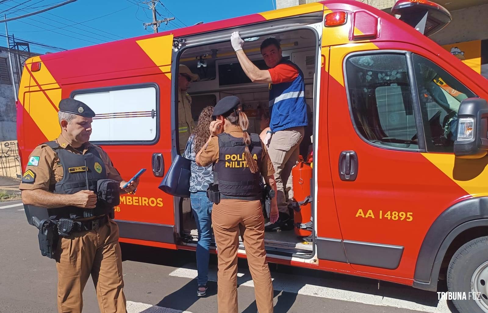 Mulher de 49 anos é atropelada no centro de Foz do Iguaçu