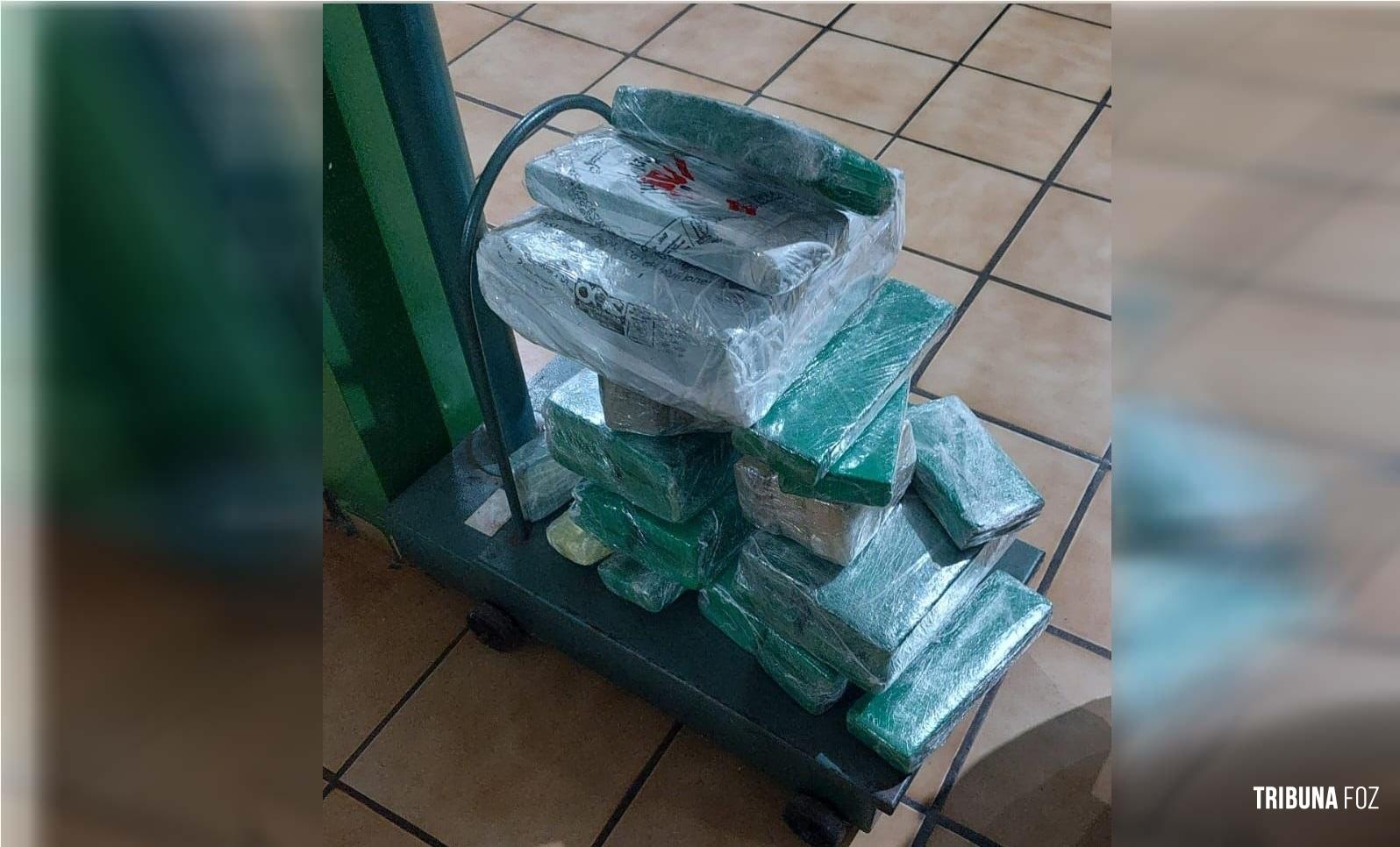 PM prende homem com 22,5 Kg de maconha em Santa Terezinha de Itaipu