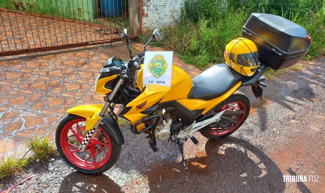 PM recupera motocicleta roubada no Jardim Jupira e apreende moto usada pelo ladrão