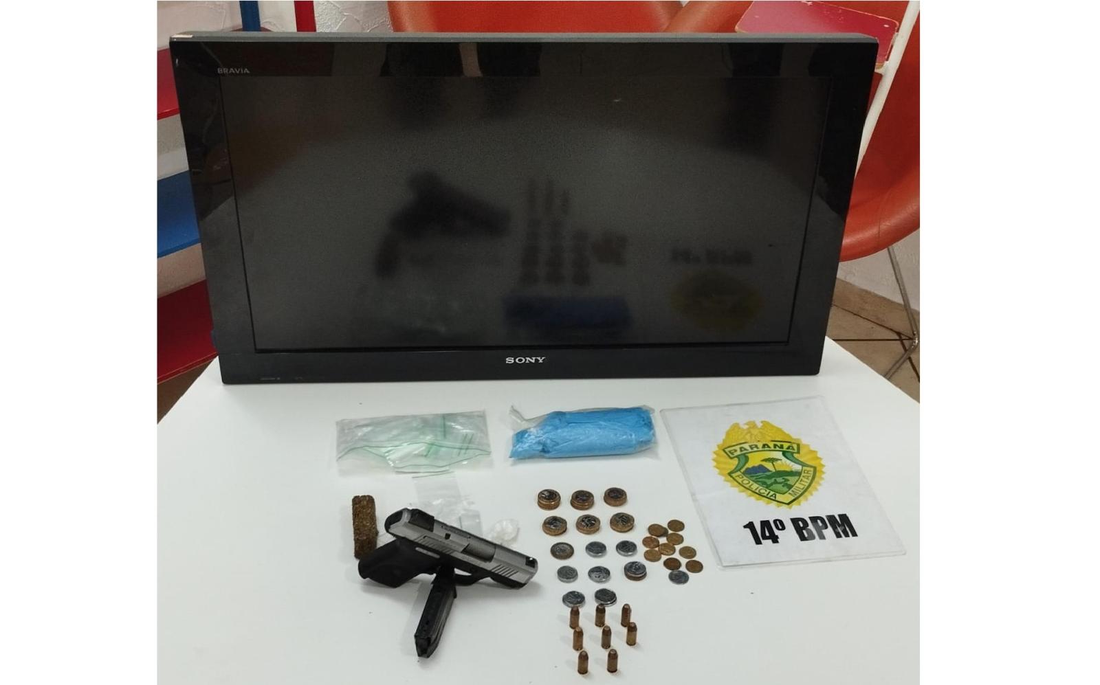 Policia Militar prende homem com drogas e arma de fogo no Bairro Portal da Foz